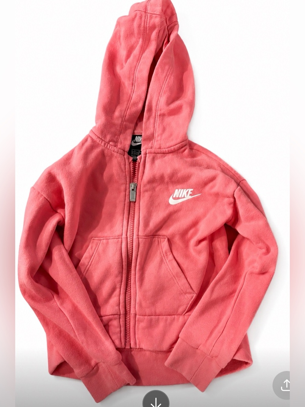 Nike Kids Coral Pink Full-Zip Hoodie